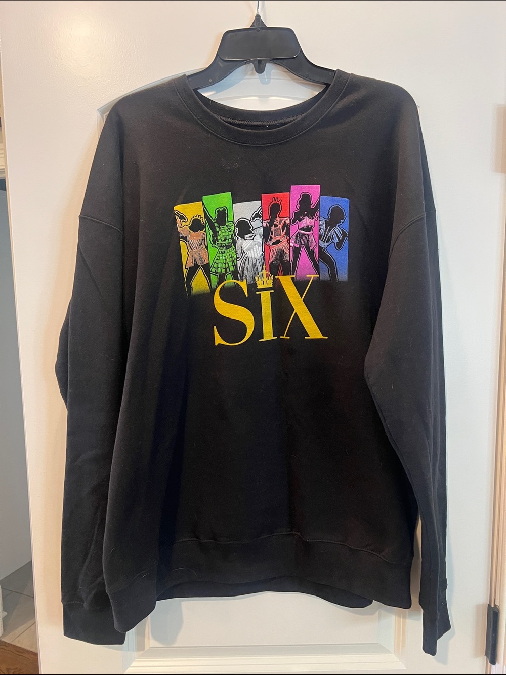 Broadway SIX Black Graphic Crewneck Sweatshirt